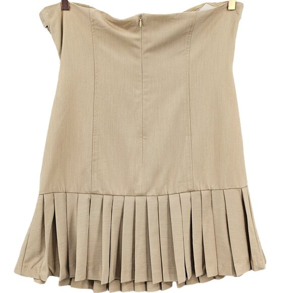 Anthropologie Maeve Womens L Strapless Pleated Mini Dress NWT - Picture 5 of 14